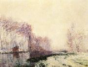 Gustave Loiseau The Eure River in Winter Sweden oil painting artist